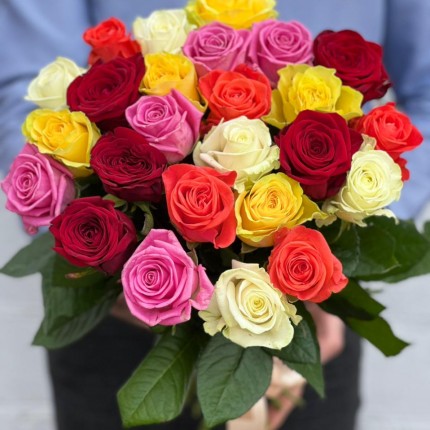 Букет из разноцветных роз - купить с доставкой в в Армянск